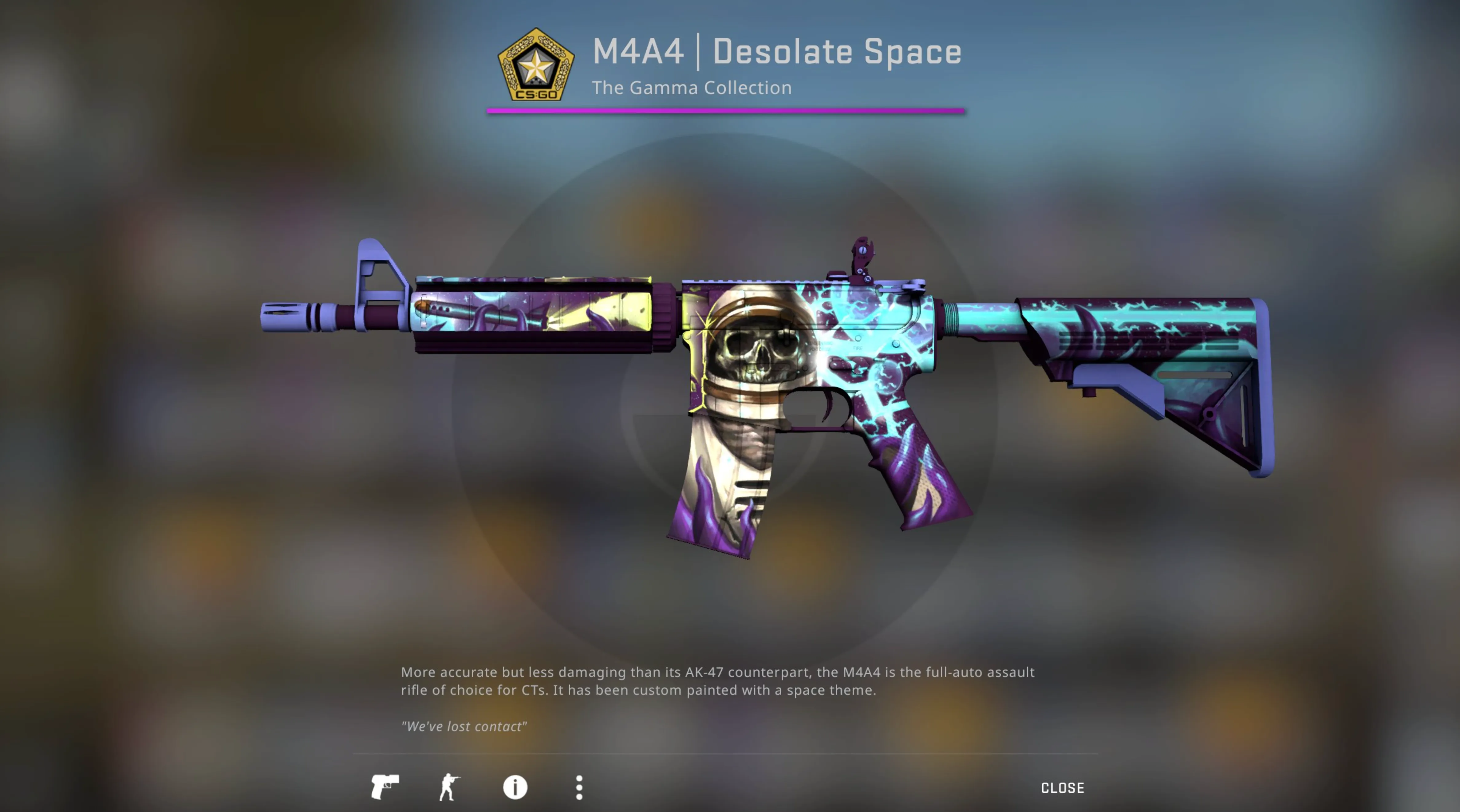 M4A4 Desolate Space cs2